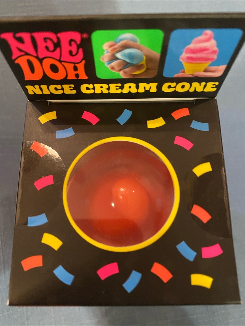 ORANGE-NIB Viral Squishy Squish Needoh Nice Ice Cream Cone - 100% AUTHENTIC - Picture 6 of 6